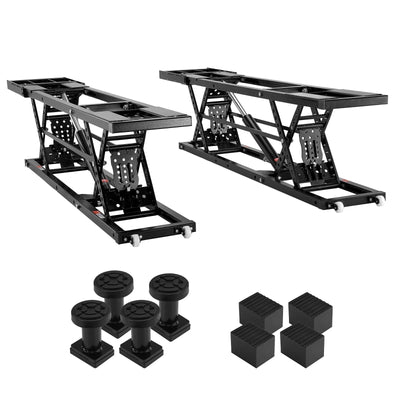Portable Car Lift Built for Home Garage Use, 7000 LB Capacity, Q235B Carbon Steel, Foldable Design