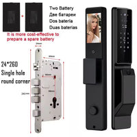 Alexa Voice Control Smart Door Lock Tuya APP 3D Face Recognition Electronic Digital Smart Door Lock with Camera