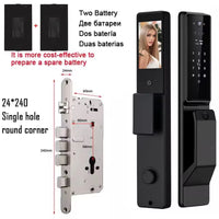Alexa Voice Control Smart Door Lock Tuya APP 3D Face Recognition Electronic Digital Smart Door Lock with Camera