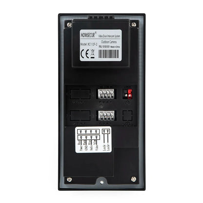 HOMSECUR 7" HD Video Door Phone Intercom Doorbell Auto Snapshot For 2 Families